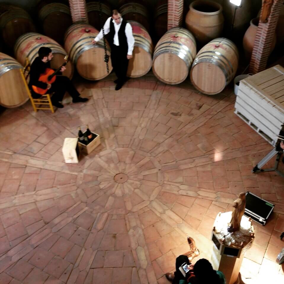 patriplanner in a croatian tour in a winery in la mancha